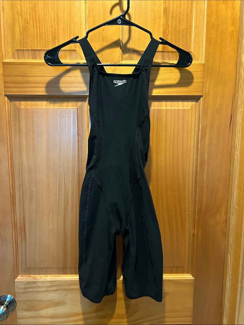 Speedo Black Kneelength Competitive One-Piece Swimsuit